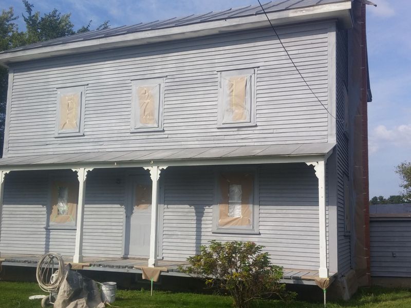 Peinture extérieure — Maison bois masquage à Sorel‑Tracy