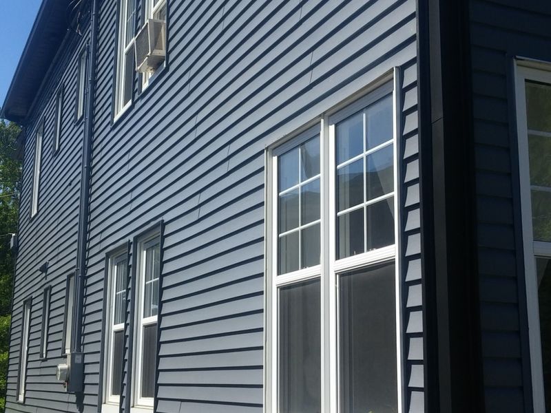 Peinture extérieure — Revetement vinyle bleu 01 à Sorel‑Tracy