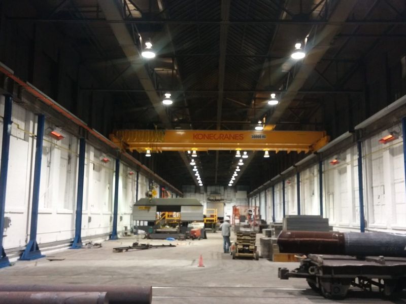 Peinture industrielle — Usine entrepot hauteur structure 01 à Sorel‑Tracy